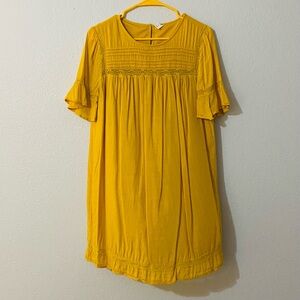 Old Navy Yellow Tiered Ruffled Sundress